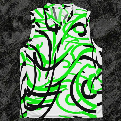 Maillot de basket recyclé all over